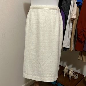 White Tweed Pencil skirt